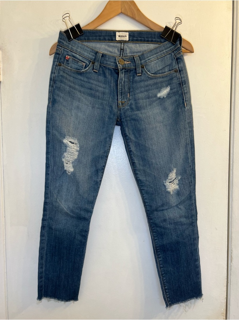 Hudson Cut-off Blue Jeans
